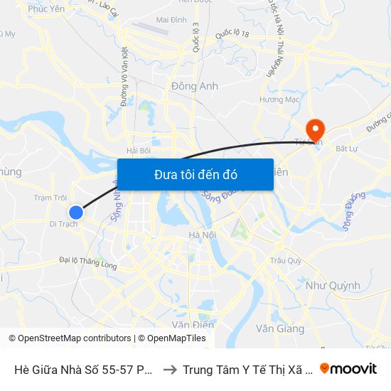 Hè Giữa Nhà Số 55-57 Phố Nhổn to Trung Tâm Y Tế Thị Xã Từ Sơn map