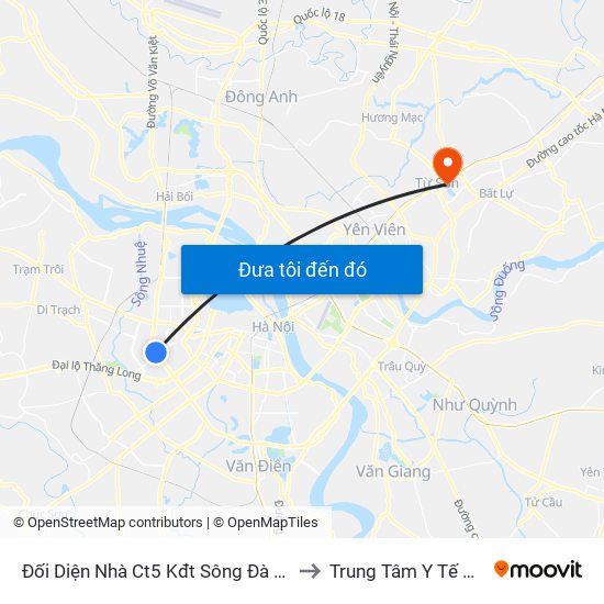 Đối Diện Nhà Ct5 Kđt Sông Đà Mỹ Đình - Phạm Hùng to Trung Tâm Y Tế Thị Xã Từ Sơn map