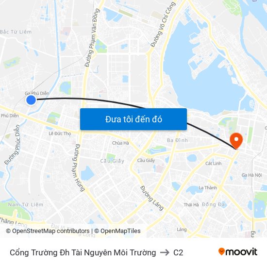 Cổng Trường Đh Tài Nguyên Môi Trường to C2 map