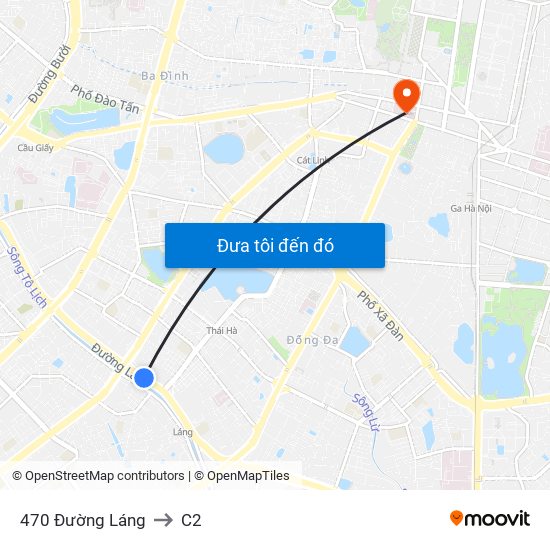 470 Đường Láng to C2 map