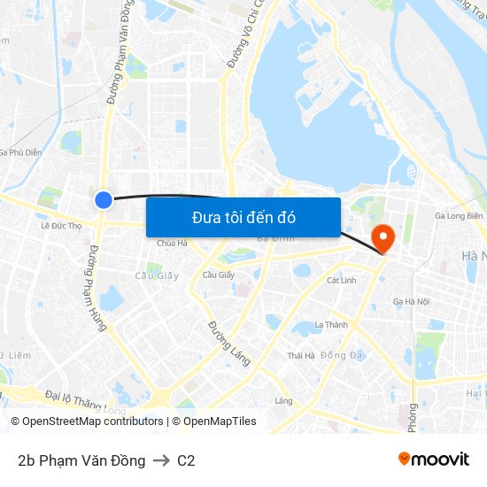 2b Phạm Văn Đồng to C2 map