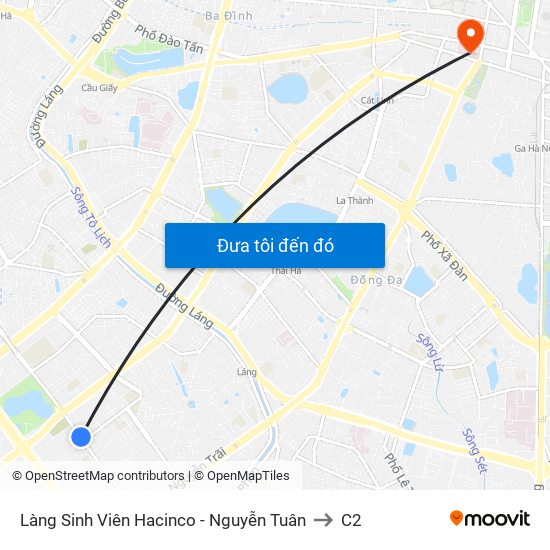 Làng Sinh Viên Hacinco - Nguyễn Tuân to C2 map