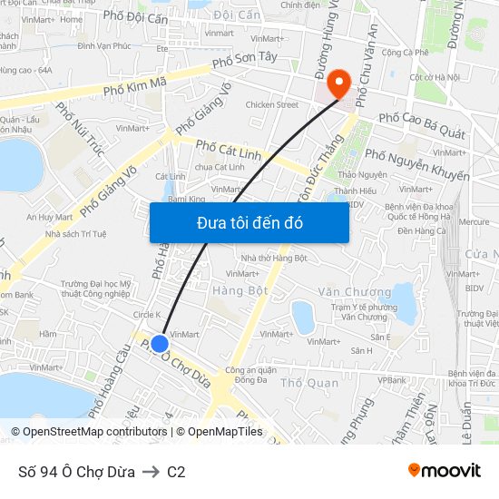 Số 94 Ô Chợ Dừa to C2 map