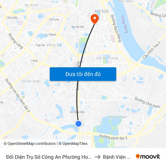 Đối Diện Trụ Sở Công An Phường Hoàng Liệt- 1277 Giải Phóng to Bệnh Viện Mắt Hà Nội map