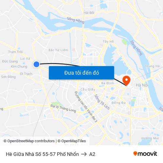 Hè Giữa Nhà Số 55-57 Phố Nhổn to A2 map