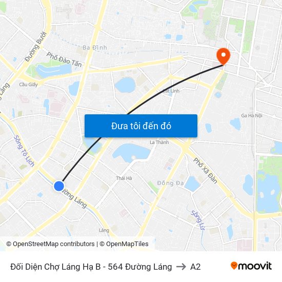 Đối Diện Chợ Láng Hạ B - 564 Đường Láng to A2 map