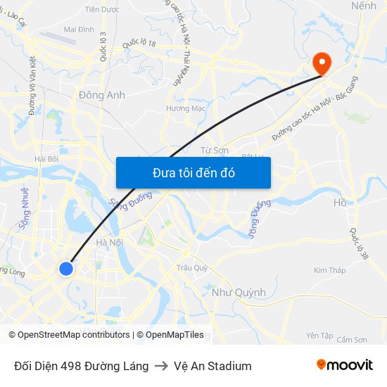 Đối Diện 498 Đường Láng to Vệ An Stadium map