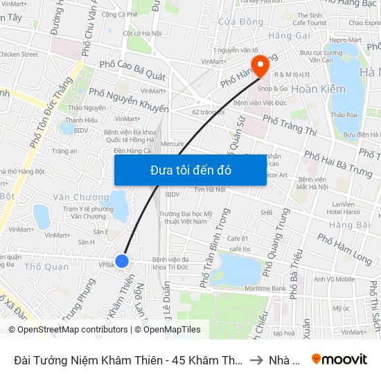 Đài Tưởng Niệm Khâm Thiên - 45 Khâm Thiên to Nhà A7 map