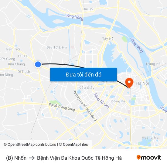 (B) Nhổn to Bệnh Viện Đa Khoa Quốc Tế Hồng Hà map