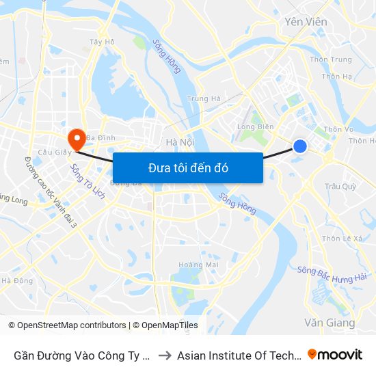 Gần Đường Vào Công Ty X22 - 705 Nguyễn Văn Linh to Asian Institute Of Technology Vietnam (Ait-Vn) map