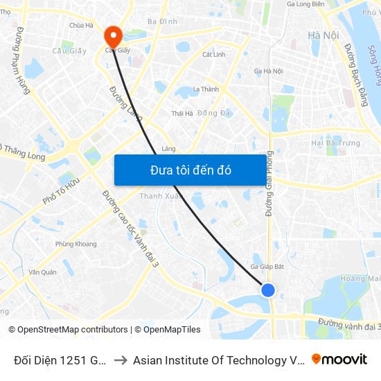 Đối Diện 1251 Giải Phóng to Asian Institute Of Technology Vietnam (Ait-Vn) map