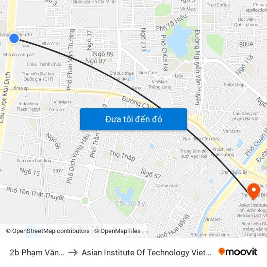 2b Phạm Văn Đồng to Asian Institute Of Technology Vietnam (Ait-Vn) map