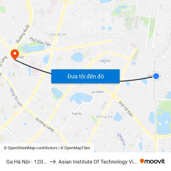 Ga Hà Nội - 120 Lê Duẩn to Asian Institute Of Technology Vietnam (Ait-Vn) map