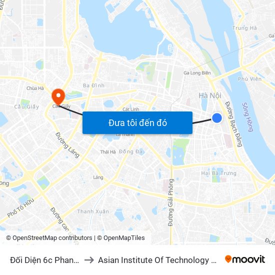 Đối Diện 6c Phan Chu Trinh to Asian Institute Of Technology Vietnam (Ait-Vn) map