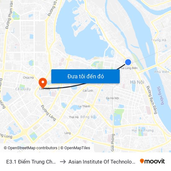 E3.1 Điểm Trung Chuyển Long Biên to Asian Institute Of Technology Vietnam (Ait-Vn) map