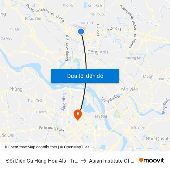 Đối Diện Ga Hàng Hóa Als - Trung Tâm Dịch Vụ Kỹ Thuật Cung Ứng Điện to Asian Institute Of Technology Vietnam (Ait-Vn) map