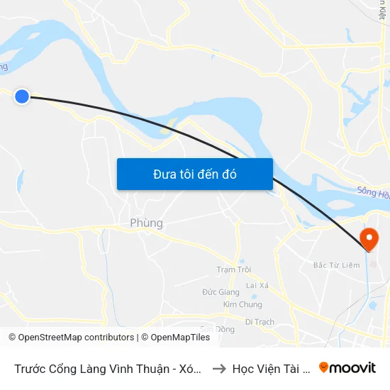 Trước Cổng Làng Vình Thuận - Xóm Trại 10m to Học Viện Tài Chính map