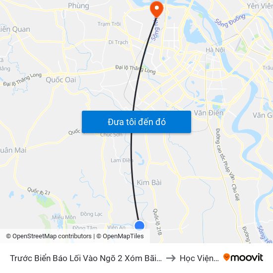 Trước Biển Báo Lối Vào Ngõ 2 Xóm Bãi Thôn Trường Xuân - Tỉnh Lộ 429 to Học Viện Tài Chính map