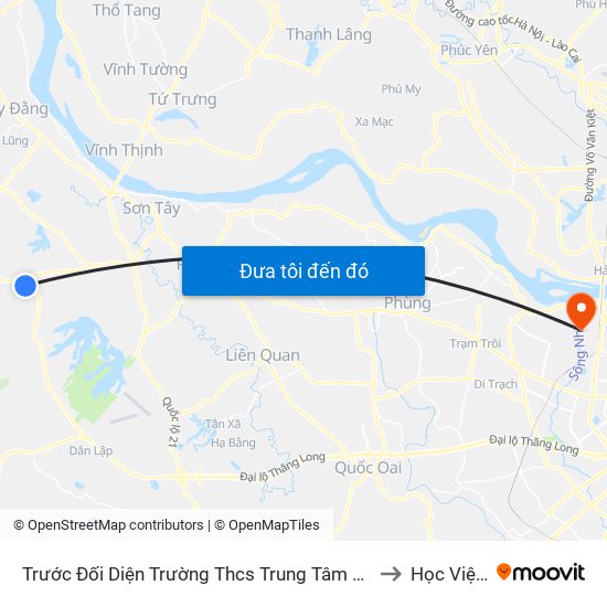 Trước Đối Diện Trường Thcs Trung Tâm Nghiên Cứu Bò Và Đồng Cỏ Ba Vì 40m, Đt87 to Học Viện Tài Chính map