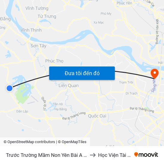 Trước Trường Mầm Non Yên Bài A 40m, Đt87 to Học Viện Tài Chính map