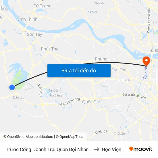 Trước Cổng Doanh Trại Quân Đội Nhân Dân Việt Nam 10m, Đt87 to Học Viện Tài Chính map