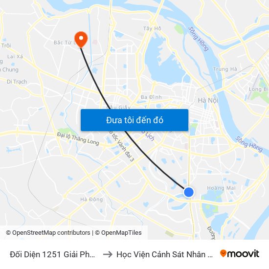 Đối Diện 1251 Giải Phóng to Học Viện Cảnh Sát Nhân Dân map