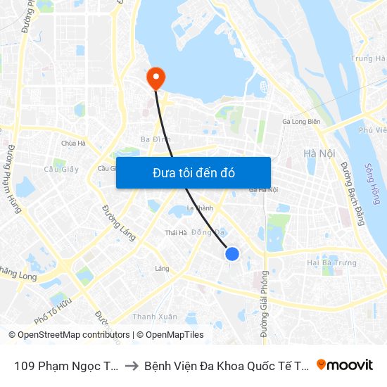 109 Phạm Ngọc Thạch to Bệnh Viện Đa Khoa Quốc Tế Thu Cúc map