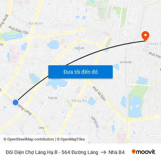 Đối Diện Chợ Láng Hạ B - 564 Đường Láng to Nhà B4 map