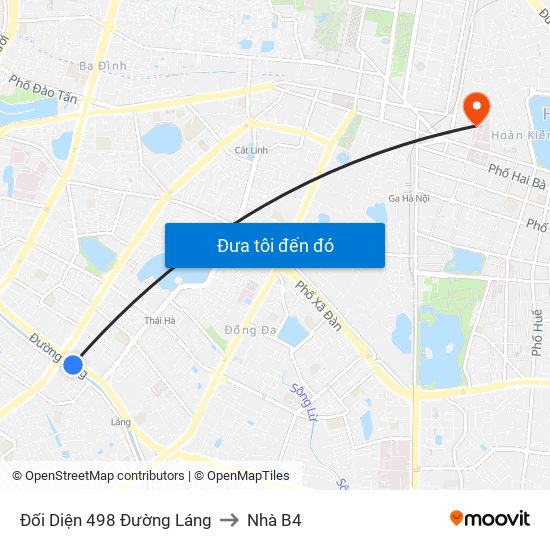 Đối Diện 498 Đường Láng to Nhà B4 map