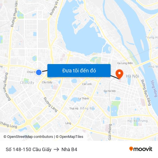 Số 148-150 Cầu Giấy to Nhà B4 map