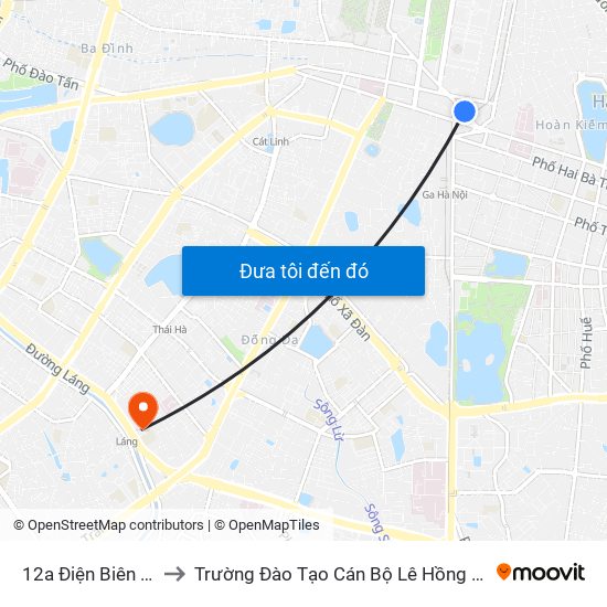 12a Điện Biên Phủ to Trường Đào Tạo Cán Bộ Lê Hồng Phong map