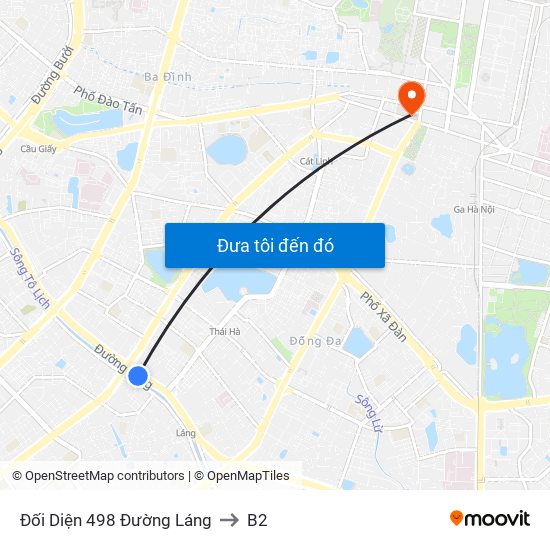 Đối Diện 498 Đường Láng to B2 map