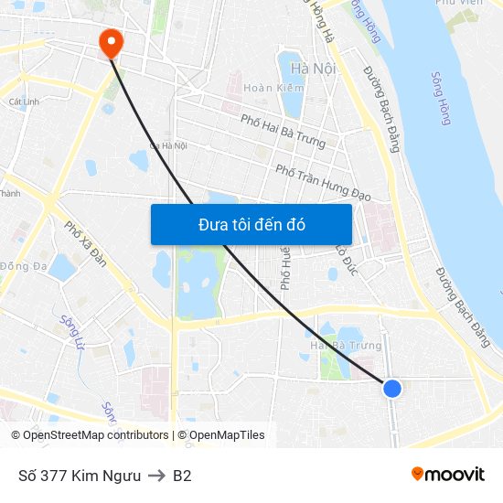 Số 377 Kim Ngưu to B2 map