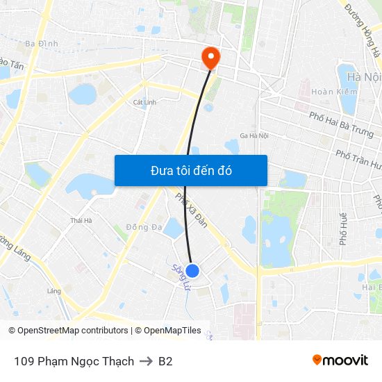 109 Phạm Ngọc Thạch to B2 map