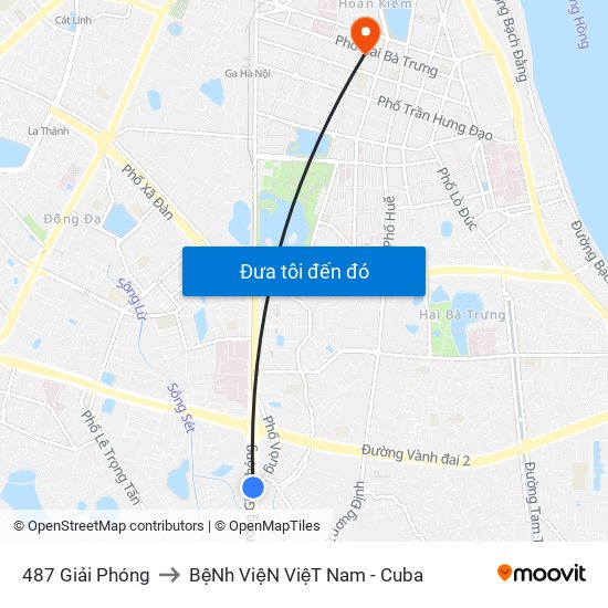 487 Giải Phóng to BệNh ViệN ViệT Nam - Cuba map