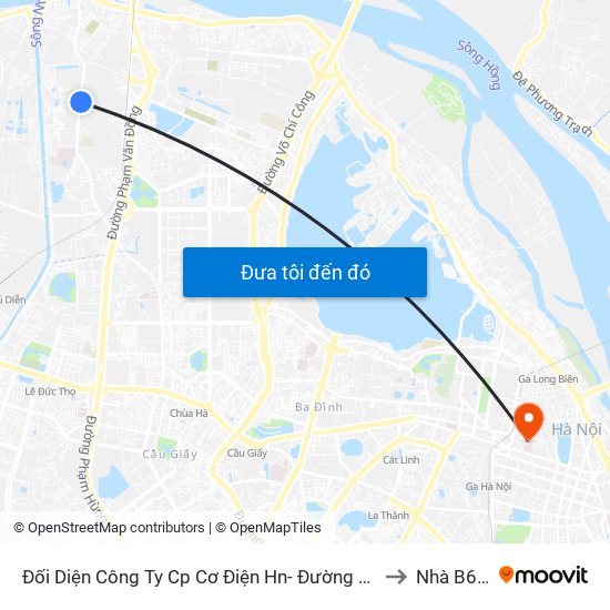 Đối Diện Công Ty Cp Cơ Điện Hn- Đường Đức Thắng to Nhà B6-B7 map