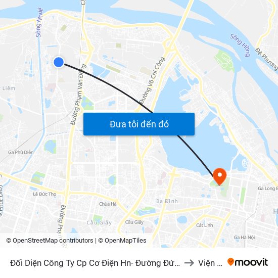 Đối Diện Công Ty Cp Cơ Điện Hn- Đường Đức Thắng to Viện 69 map