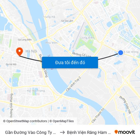 Gần Đường Vào Công Ty X22 - 705 Nguyễn Văn Linh to Bệnh Viện Răng Hàm Mặt Trung Ương Hà Nội map
