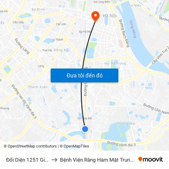 Đối Diện 1251 Giải Phóng to Bệnh Viện Răng Hàm Mặt Trung Ương Hà Nội map