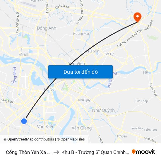 Cổng Thôn Yên Xá - 89 Cầu Bươu to Khu B - Trường Sĩ Quan Chính Trị - Bộ Quốc Phòng map