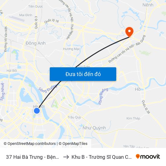 37 Hai Bà Trưng - Bệnh Viện Việt Nam Cu Ba to Khu B - Trường Sĩ Quan Chính Trị - Bộ Quốc Phòng map