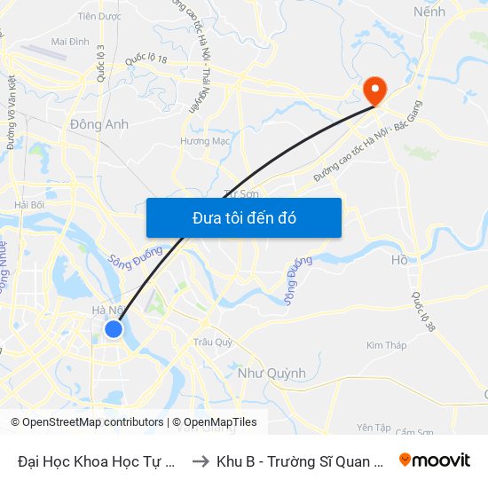 Đại Học Khoa Học Tự Nhiên - 19 Lê Thánh Tông to Khu B - Trường Sĩ Quan Chính Trị - Bộ Quốc Phòng map