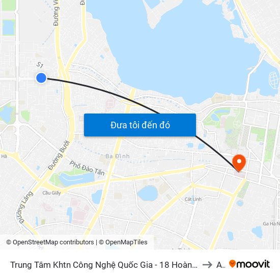 Trung Tâm Khtn Công Nghệ Quốc Gia - 18 Hoàng Quốc Việt to A3 map