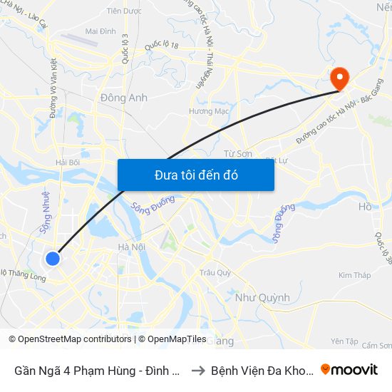 Gần Ngã 4 Phạm Hùng - Đình Thôn (Hướng Đi Khuất Duy Tiến)-Cột Sau to Bệnh Viện Đa Khoa Thành An - Thăng Long map