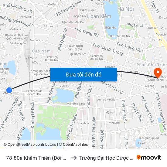 78-80a Khâm Thiên (Đối Diện 71) to Trường Đại Học Dược Hà Nội map