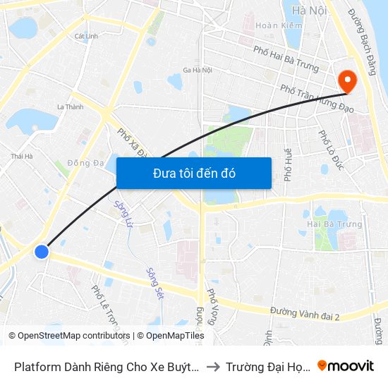 Platform Dành Riêng Cho Xe Buýt Trước Nhà 604 Trường Chinh to Trường Đại Học Dược Hà Nội map