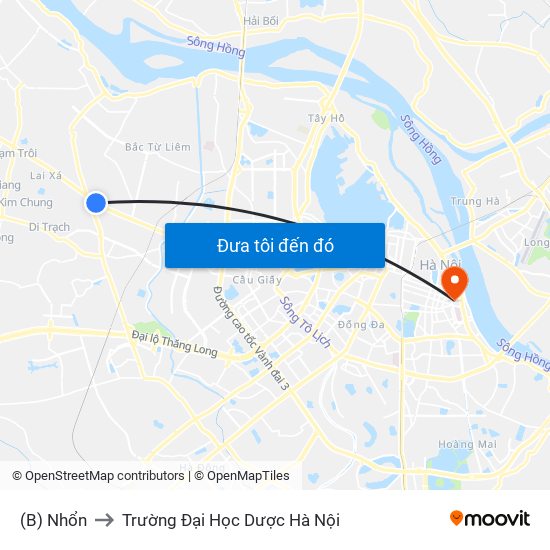 (B) Nhổn to Trường Đại Học Dược Hà Nội map