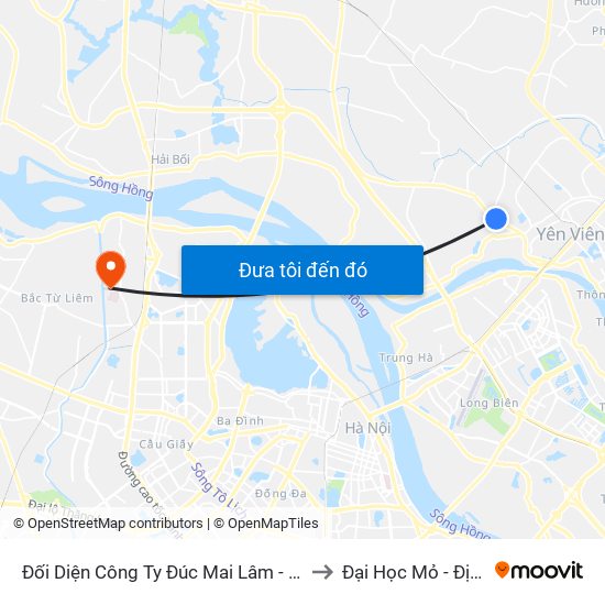 Đối Diện Công Ty Đúc Mai Lâm - Quốc Lộ 3 to Đại Học Mỏ - Địa Chất map