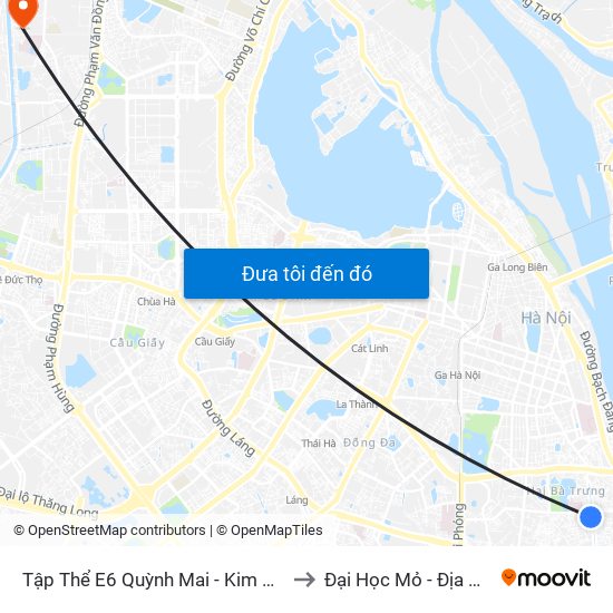 Tập Thể E6 Quỳnh Mai - Kim Ngưu to Đại Học Mỏ - Địa Chất map