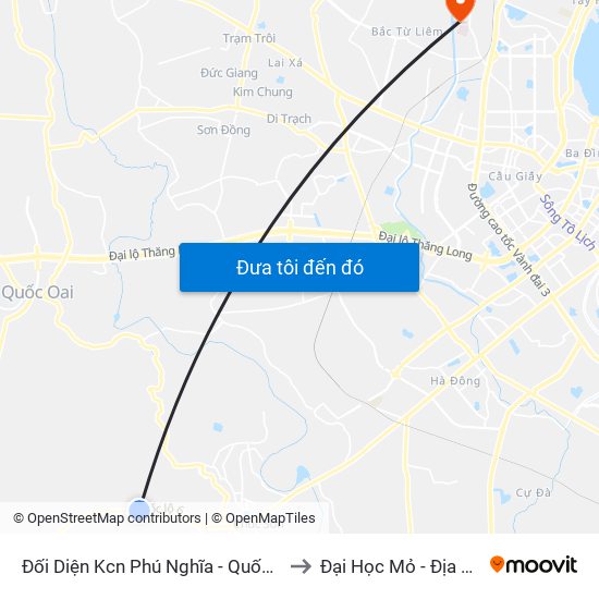 Đối Diện Kcn Phú Nghĩa - Quốc Lộ 6 to Đại Học Mỏ - Địa Chất map